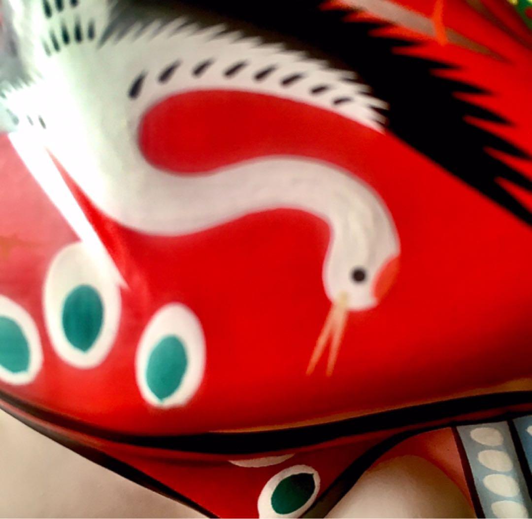 古玩 福島県 郷土玩具 堤人形 つゝみ人形 三番叟 土人形 芳賀強 伊達騒動