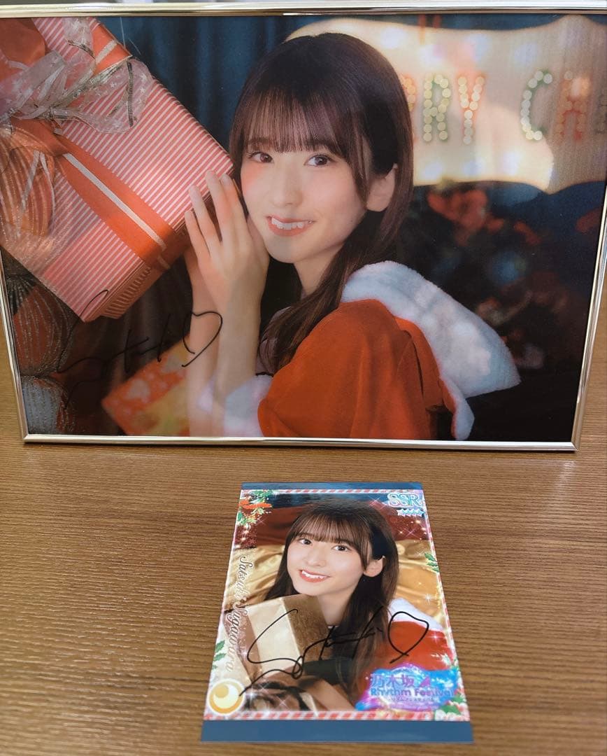 乃木坂46 菅原咲月　乃木フェス　直筆サイン入りレンチキュラー&直筆サインプリカ