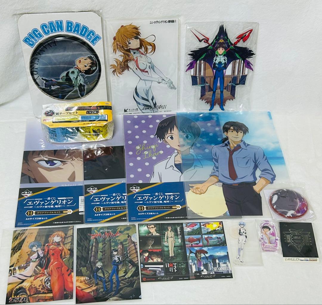 エヴァンゲリオンキンクリ堂特典　シンエヴァ　アクリルプレート　でっかい缶バッジ