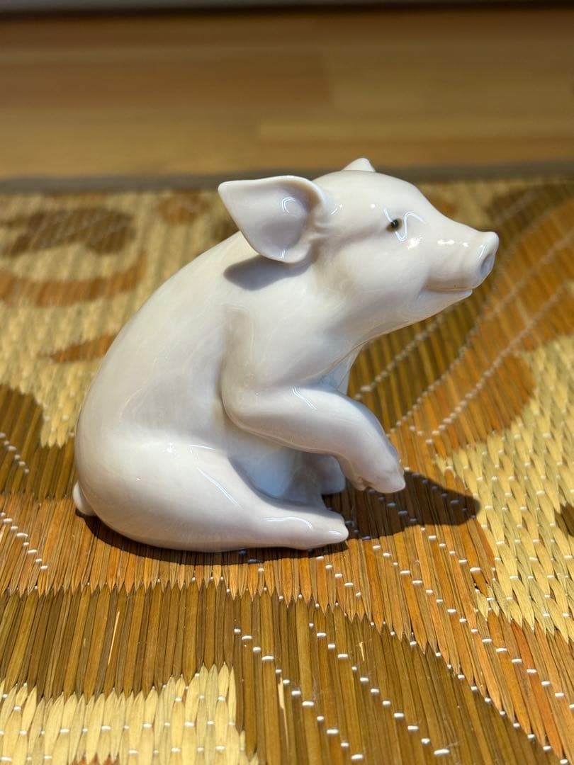 【LLADRO】幸運のブタ　絶版品　専用箱付き