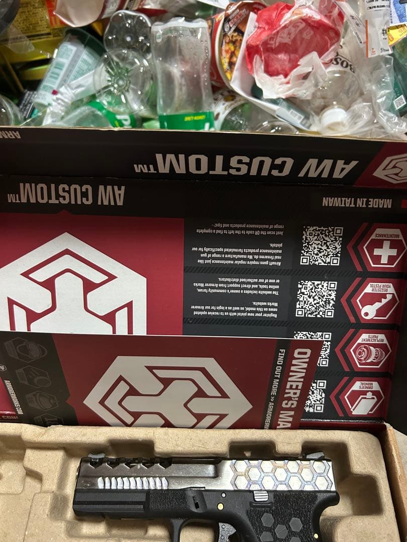 AW CUSTOM TM ガスガン ブラック/シルバー