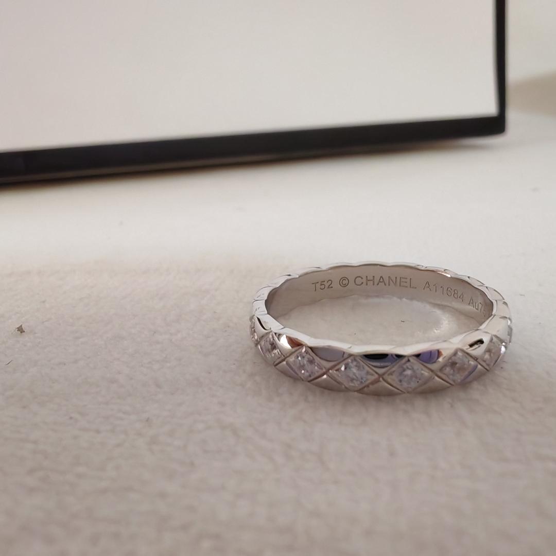 ホワイトゴールド ココクラッシュ リング・指輪