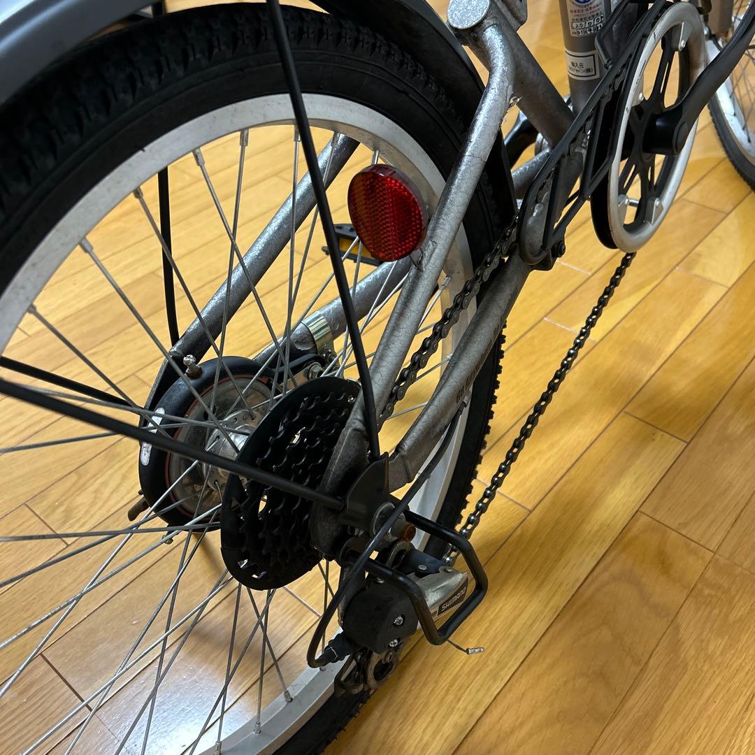 Jeep 折りたたみ自転車 7段変速 シルバー