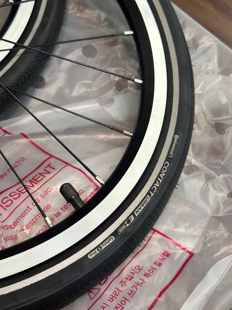 ア*マ様 BROMPTON P/T-LINE 完組ホイール 2本セット4スピード