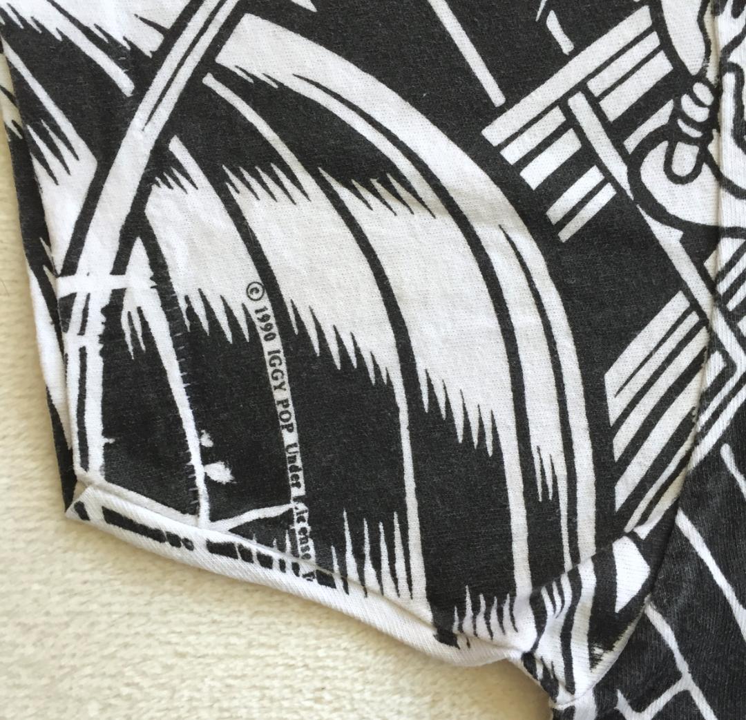 ビンテージ Iggy Pop Brick by Brick 総柄Tシャツ