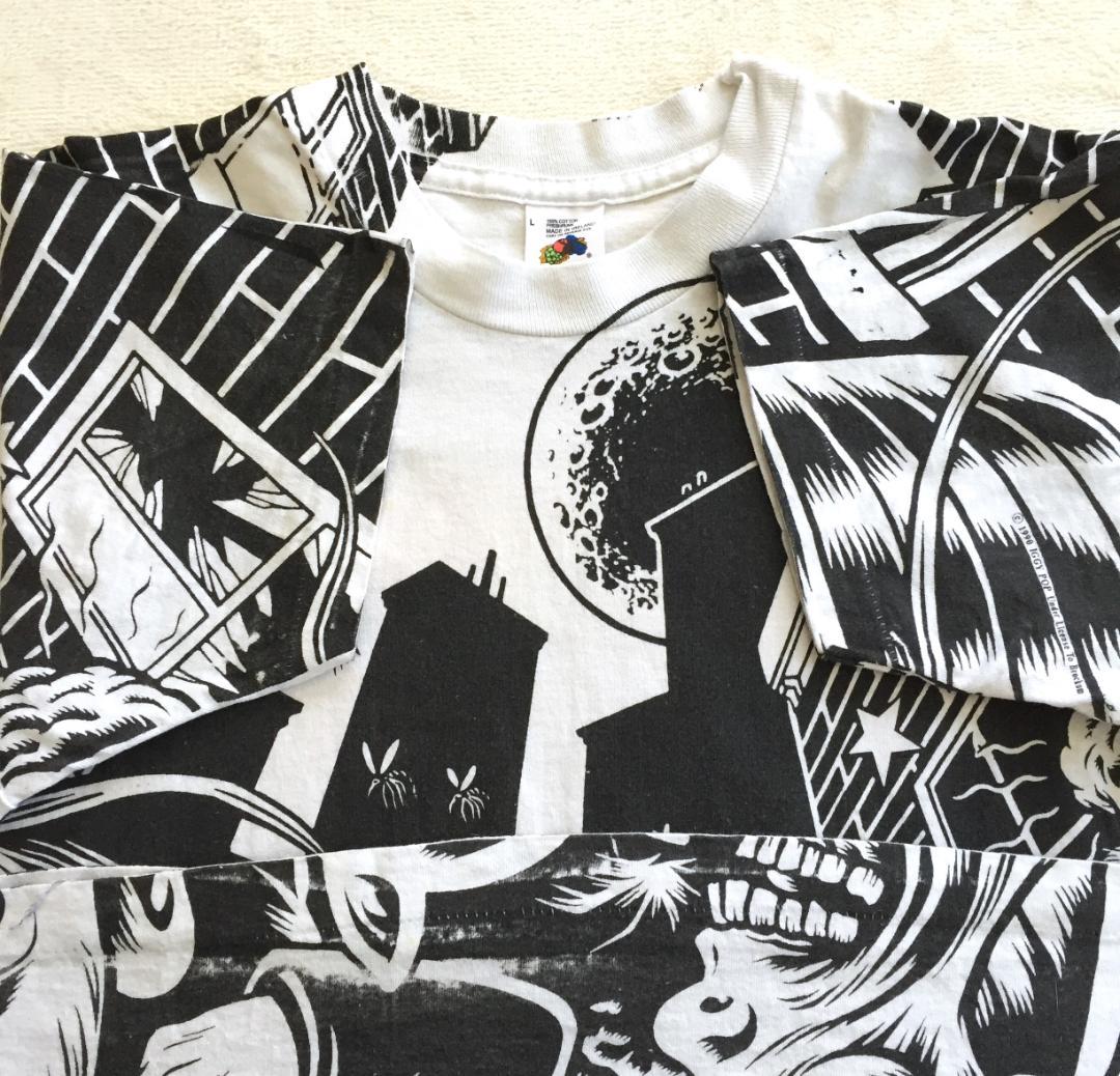 ビンテージ Iggy Pop Brick by Brick 総柄Tシャツ