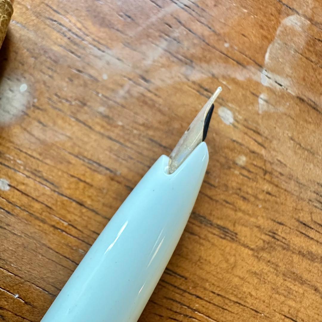 sailor セーラー　万年筆　オーストリッチ　茶　ペン先　18k ②