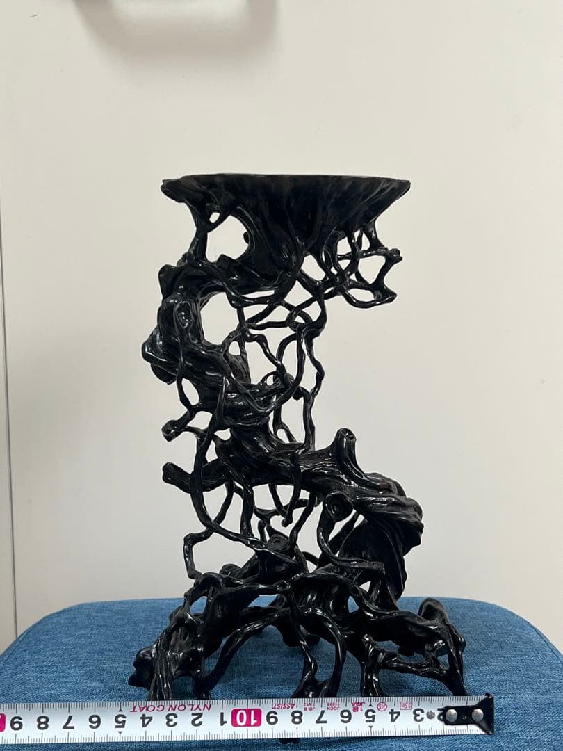 黒色樹脂製置物 鉢台 BONSAI-POT-STAND