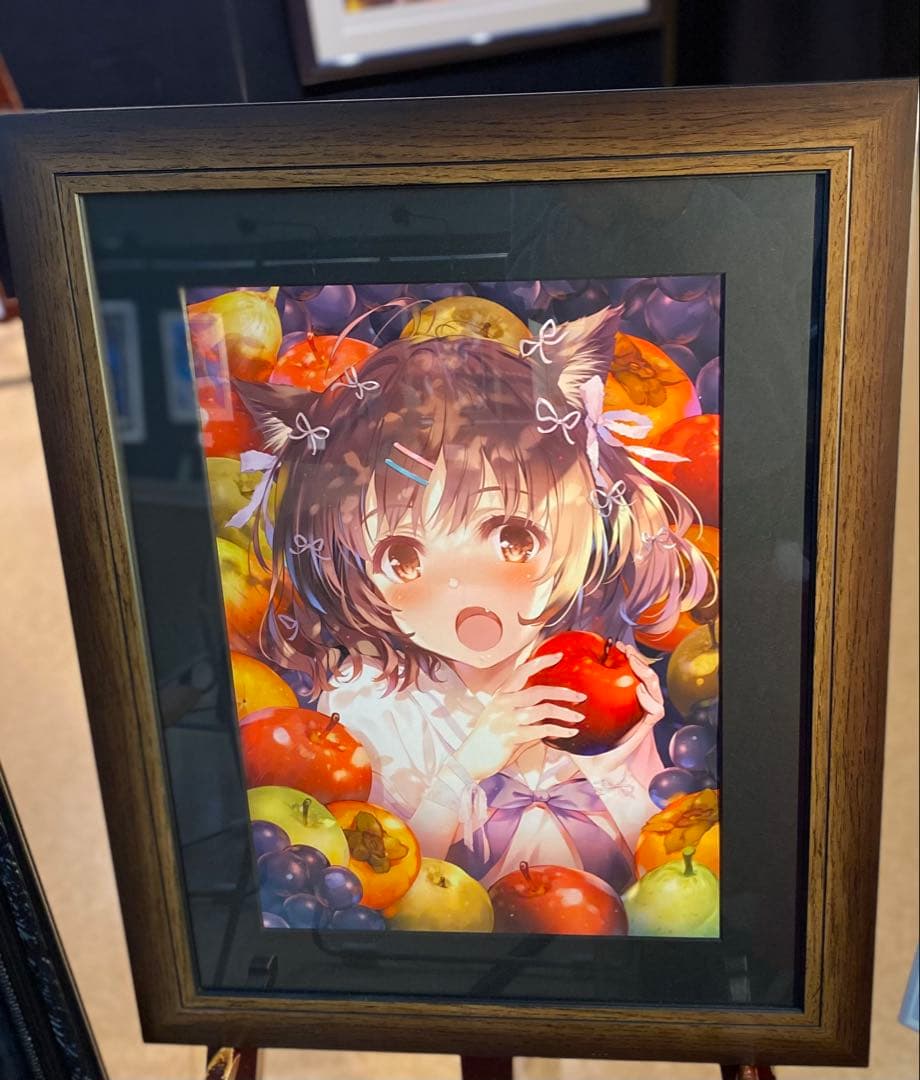 深崎暮人　版画　fils up アールビバン　保証書付き