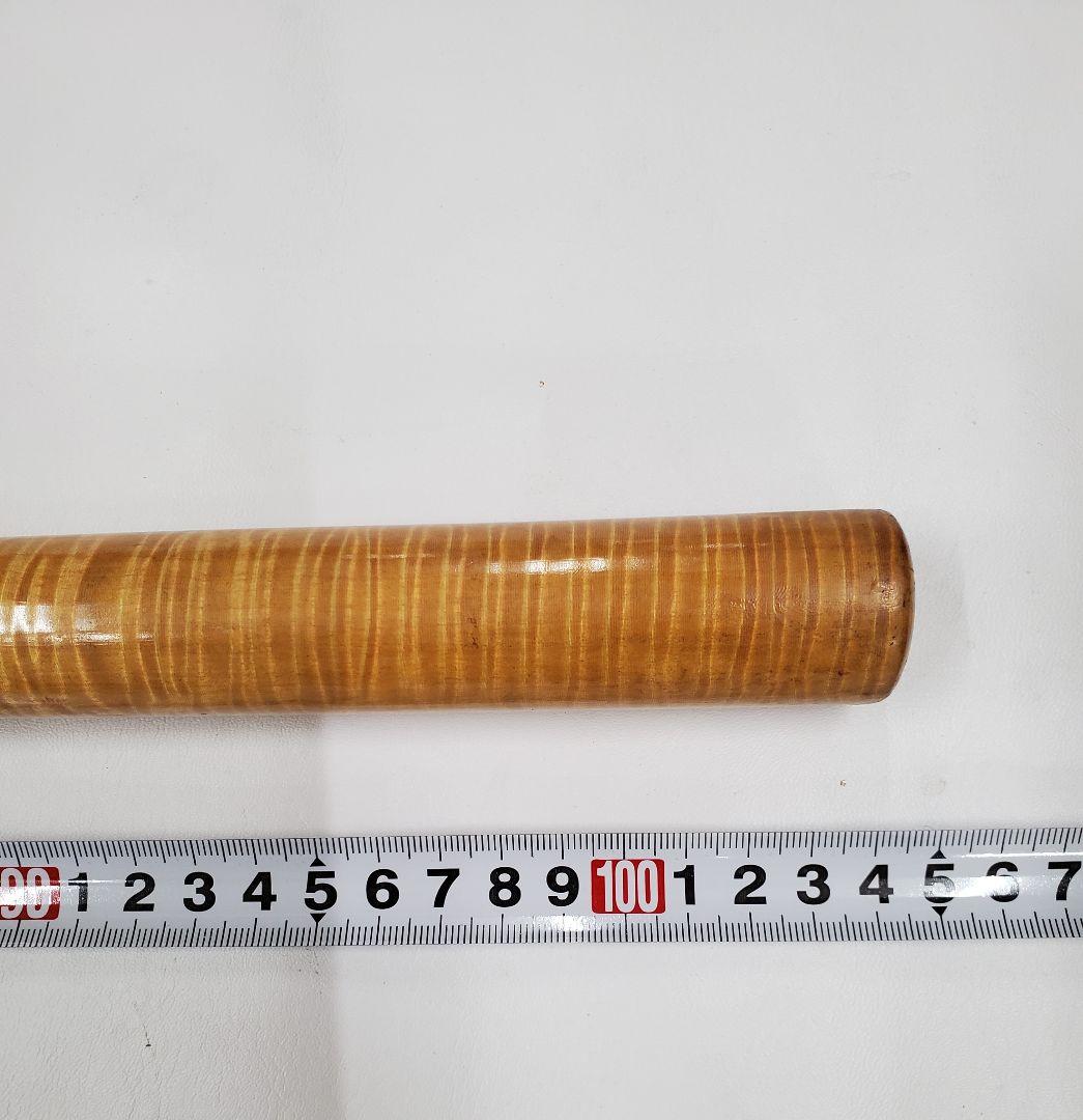 カーリーメープル　虎杢　トラ目　キュー　杖　材木　極トラ目