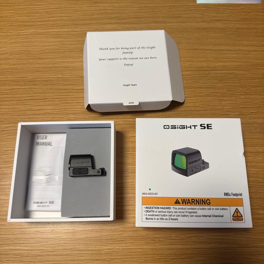 Osight SE グリーン 6MOA ドットサイト