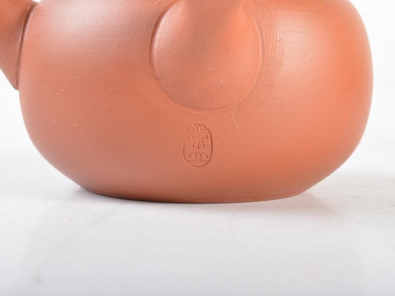 煎茶道具　常滑焼　山田常山造　朱泥　茶器揃　共箱　L　R4613