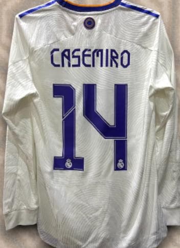21/22 レアル・マドリード ホーム 長袖ユニフォーム 14番 カゼミーロ