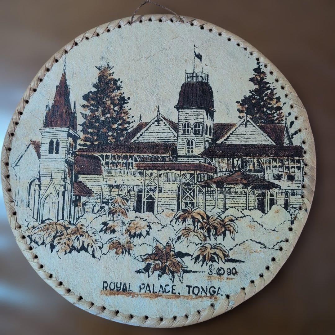 トンガ王宮 手描きアート 1975年頃
