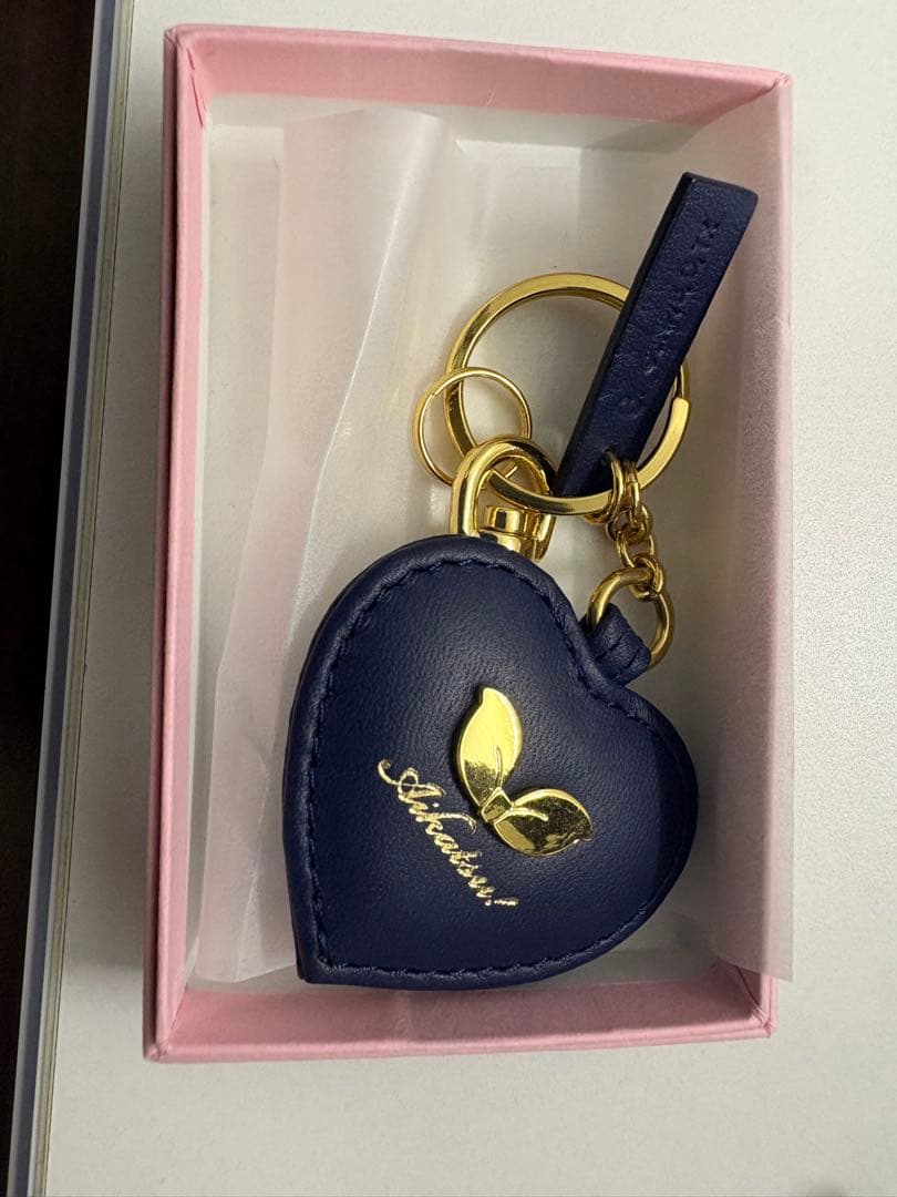 Aikatsu!本革サイン入りキーチャーム　あかりver