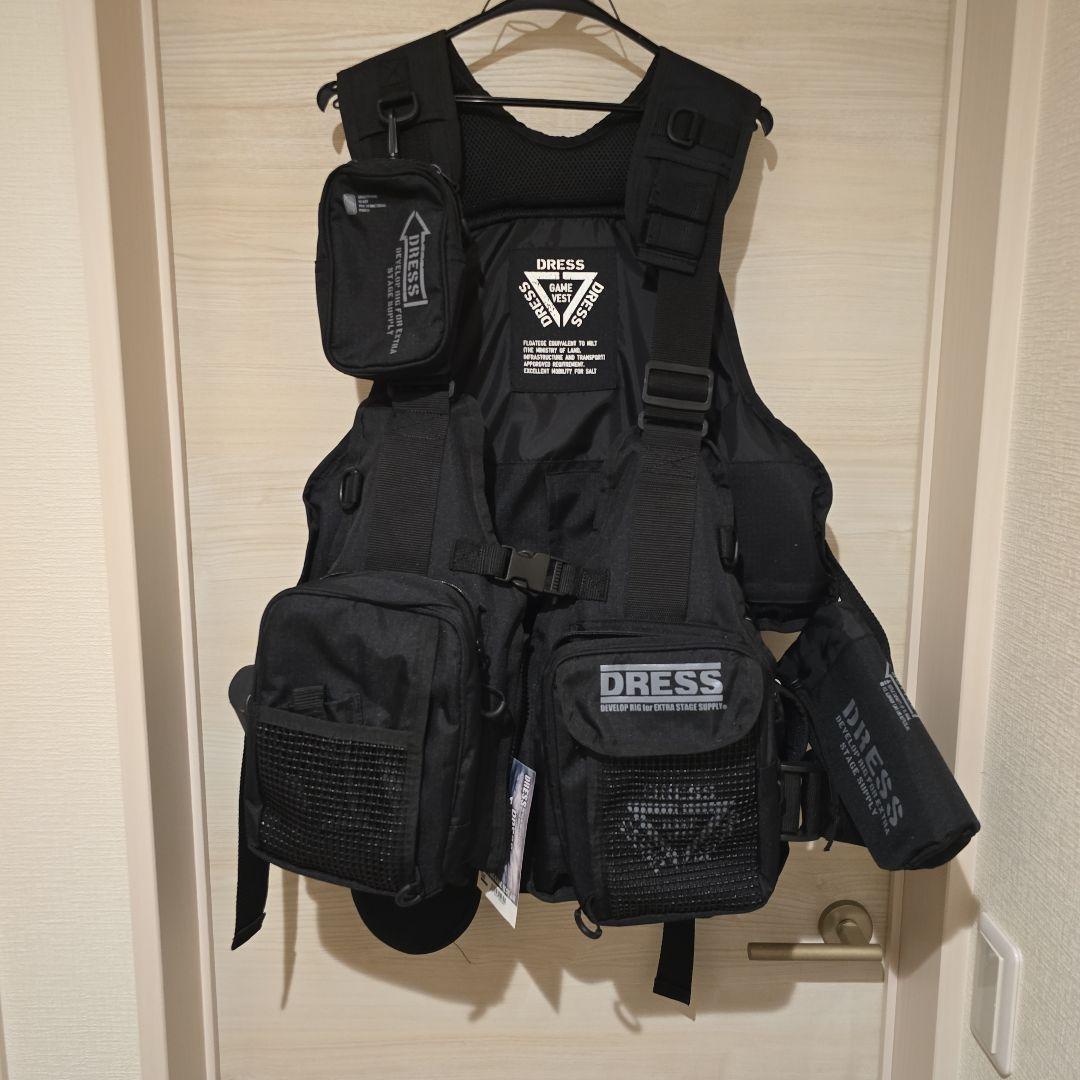 DRESS フィッシングベスト ブラック