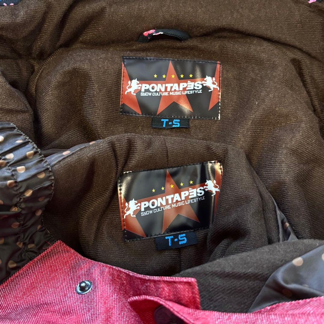 新品 ポンタペス スノーボードウェア セットアップ TSサイズ スキーウェア