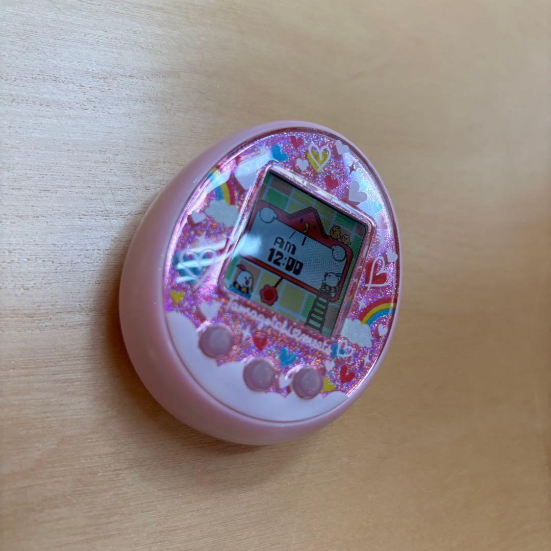 【美品】バンダイ　たまごっちみーつ　メルヘンみーつver ピンク　ストラップ付き