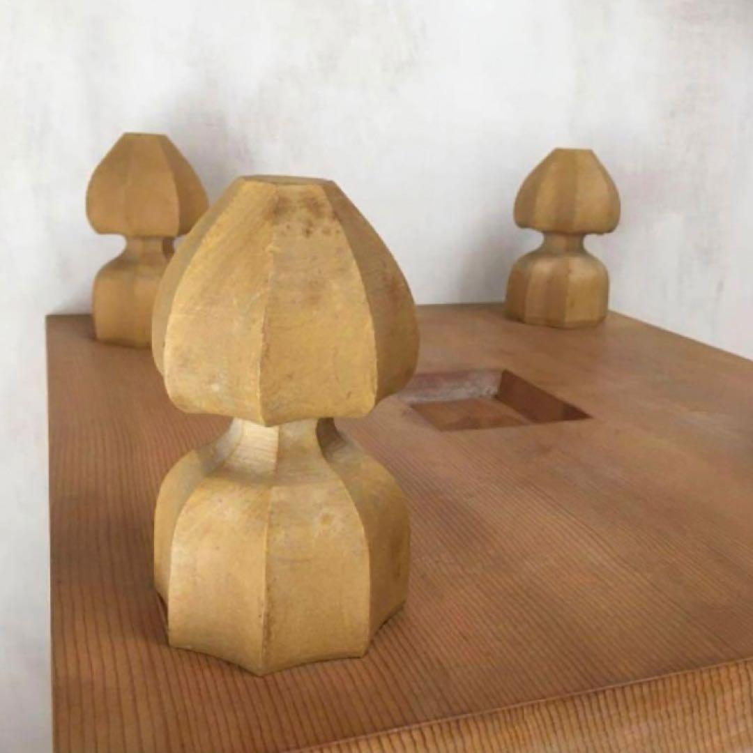 高級碁盤★天地柾目？ へそ有り 脚付き★天然木★メルカリ便送料込み