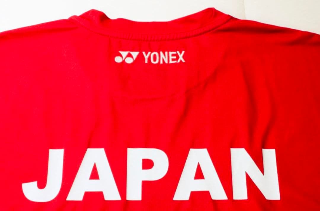 YONEX バドミントン Tシャツ レッド 日本代表（非売品）