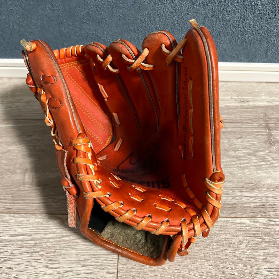 Zeams 軟式グローブ オレンジ 投手用