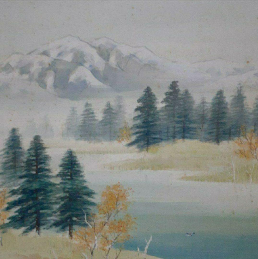 掛け軸/秋の風景？