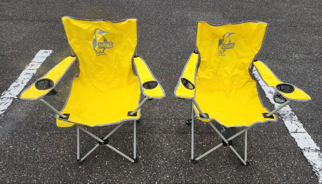 CHUMSチャムス×フリークスストア 別注 黄色アウトドアチェア2セット