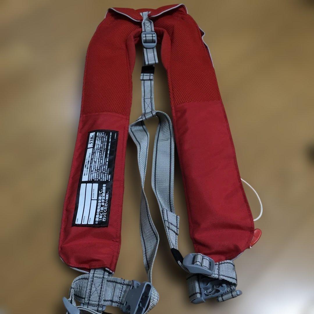 SHIMANO 自動膨張式ライフジャケット VF-051K レッド