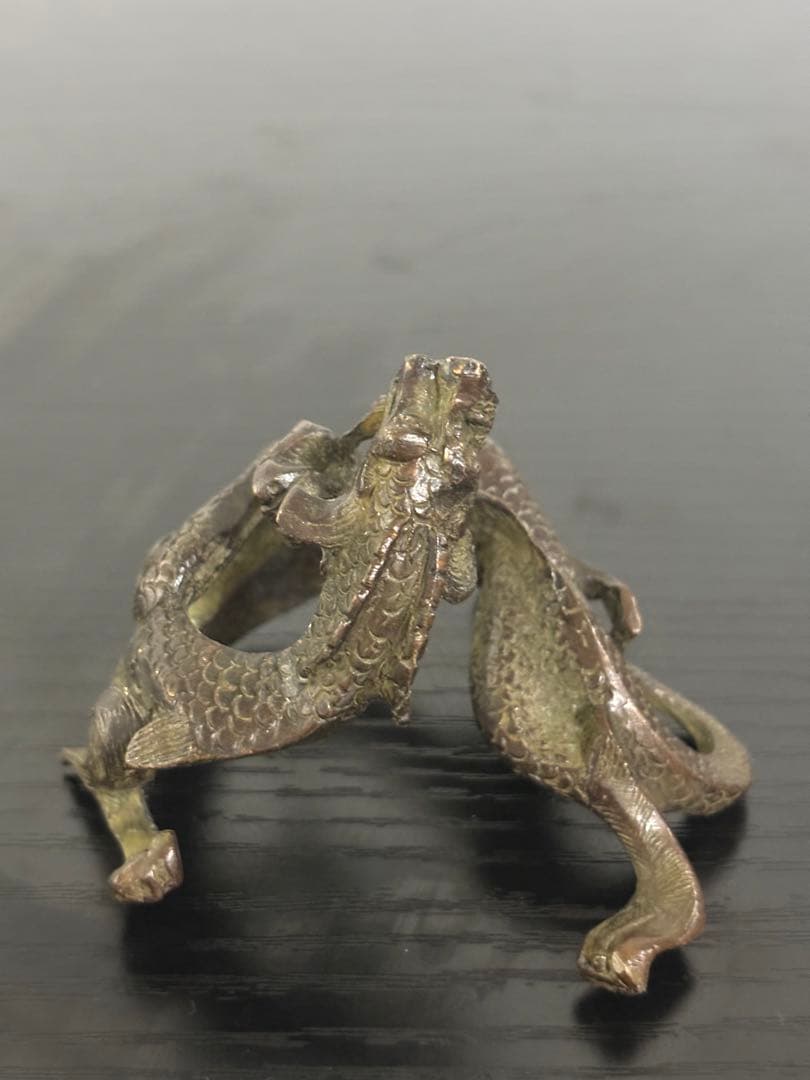 銅製品　中国　古物　龍　美術品
