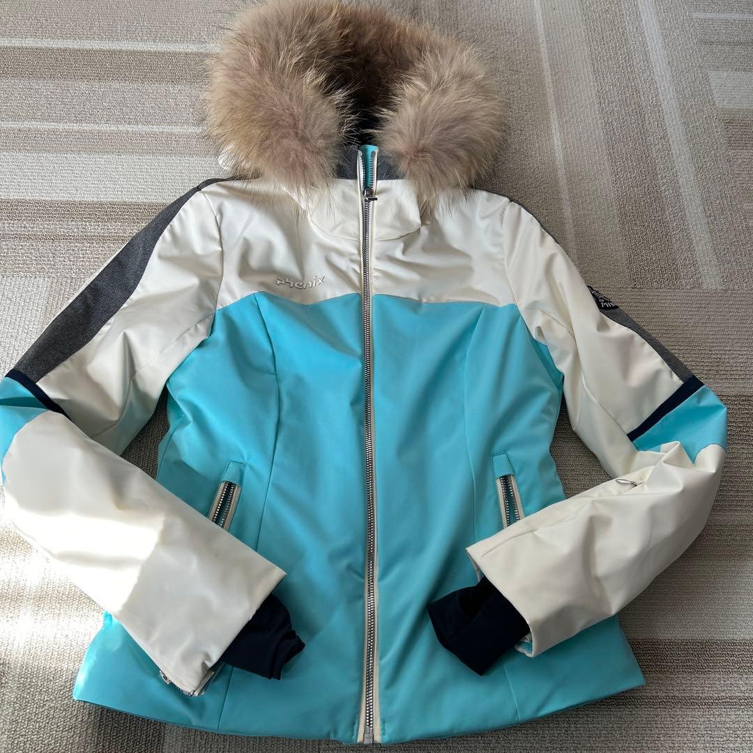 フェニックス スキーウェア S ジャケット ホワイト×ブルー系