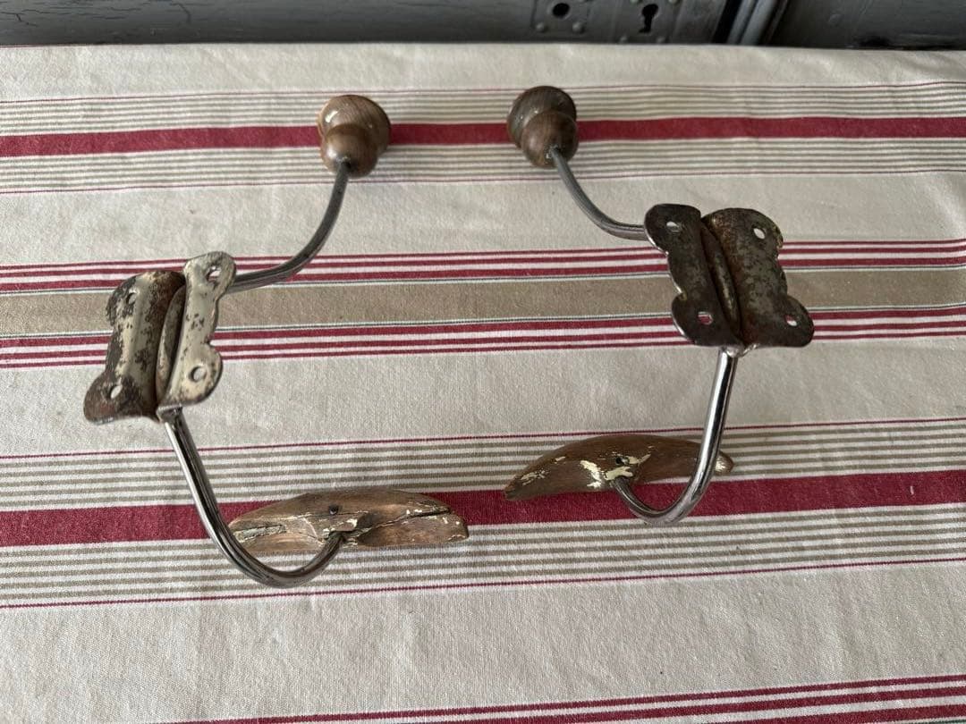 アンティーク壁掛けフック2個セット