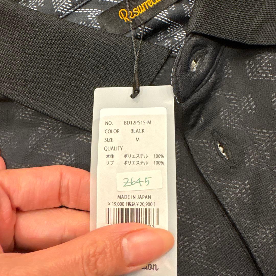 Resurrection ブラック ポロシャツ M