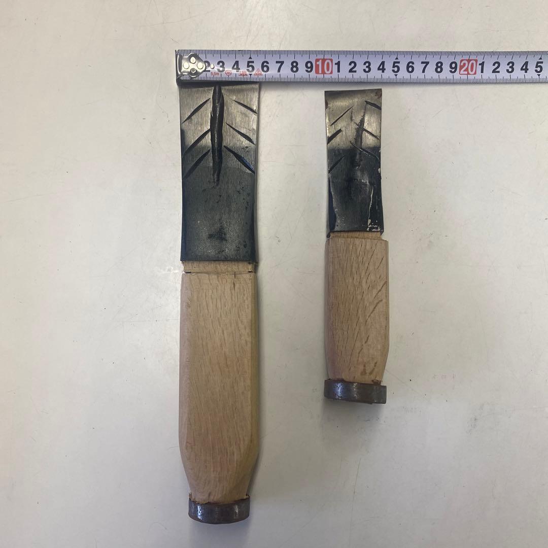 袋矢　クサビ　薪割　柄付　木割　小　小小　各一丁　林業　土佐　刃物　鍛造