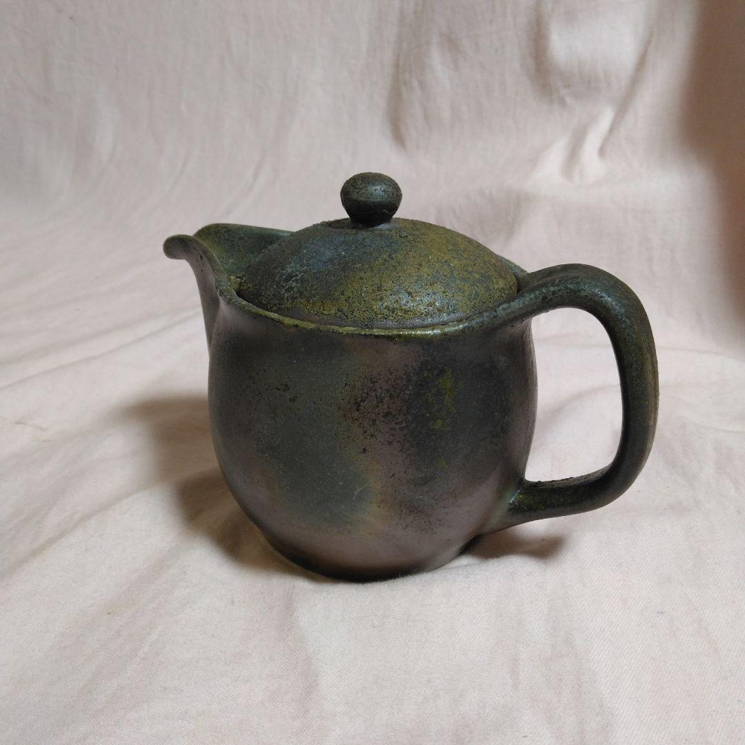 備前焼　小野田瑞穂作　備前急須