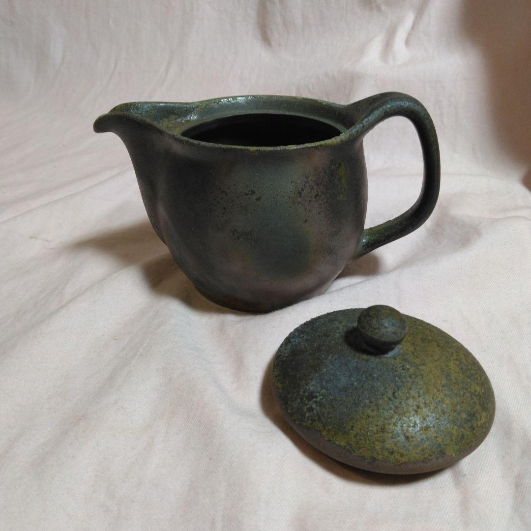 備前焼　小野田瑞穂作　備前急須