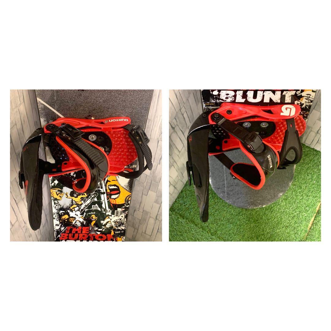 良品 BURTON BLUNT スノーボード ビンディング2点 151cm