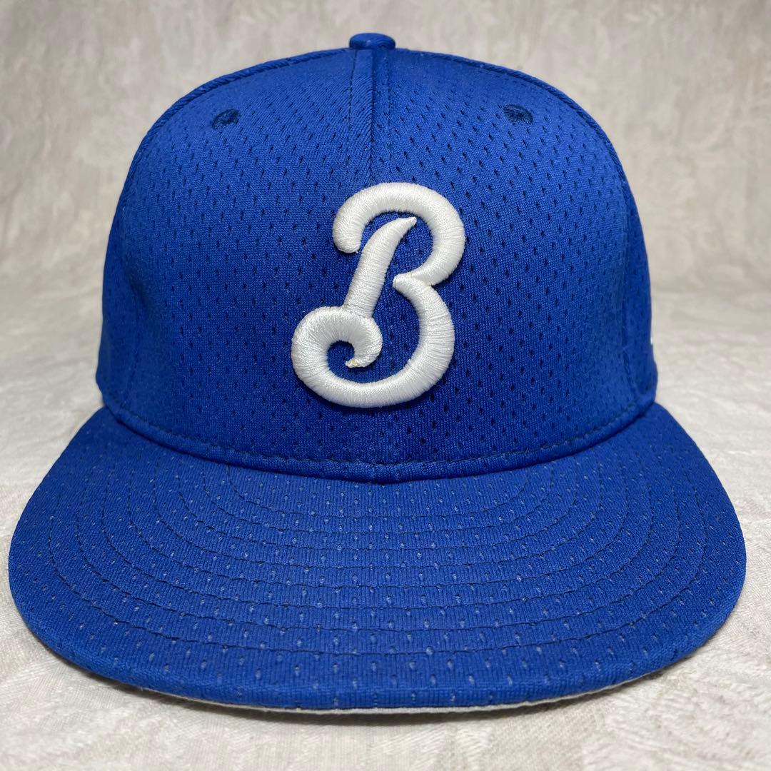 横浜ベイスターズ NEW ERA キャップ 旧ロゴ β ベータ 青色