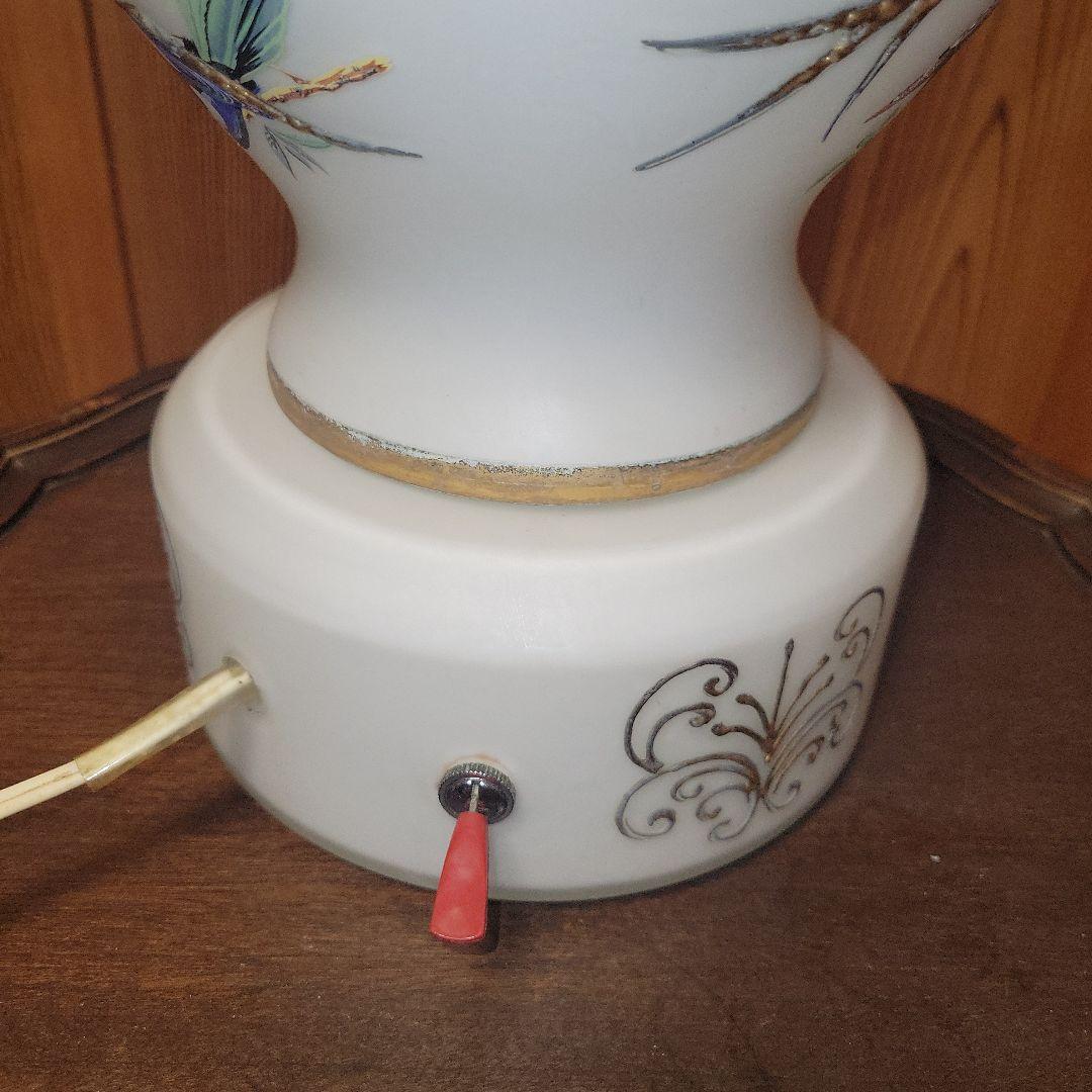 【長期保管品】スタンドライト 2灯式アンティークライト 昭和レトロ