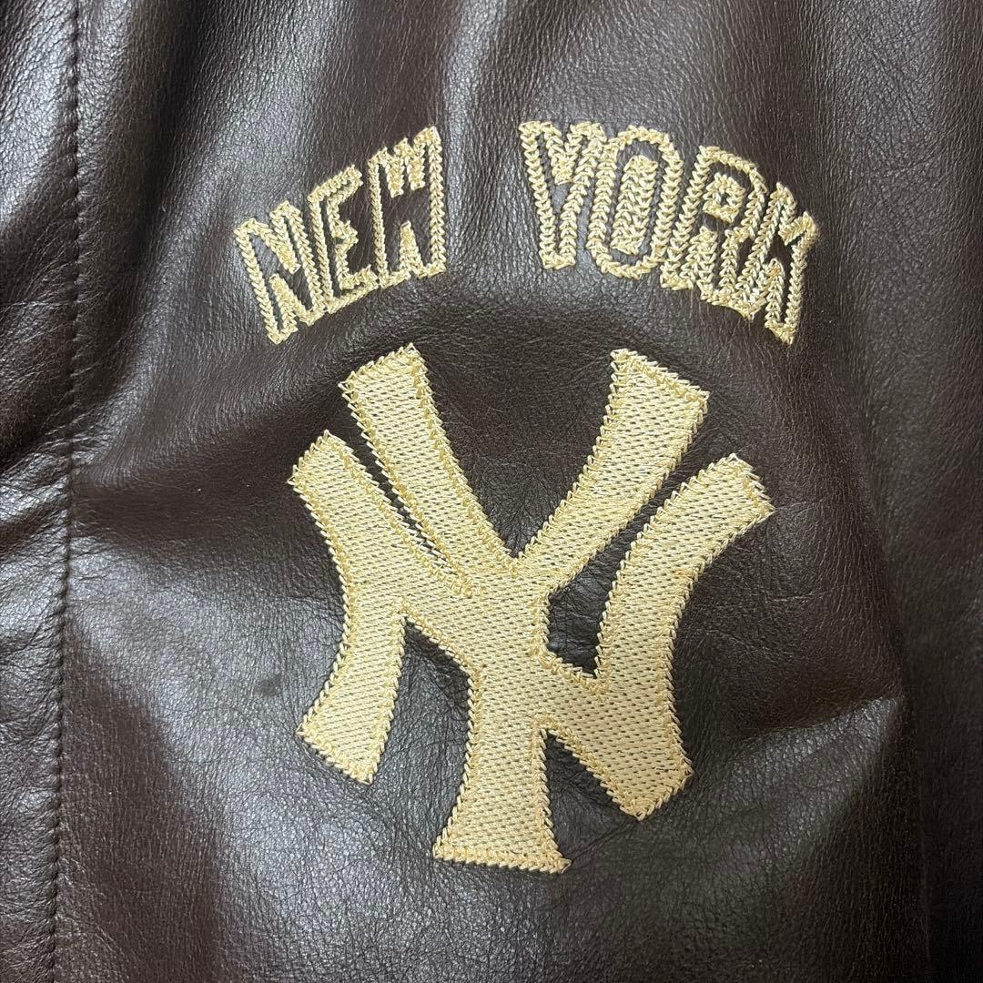 MLB公式 ニューヨーク・ヤンキース 本革レザージャケット