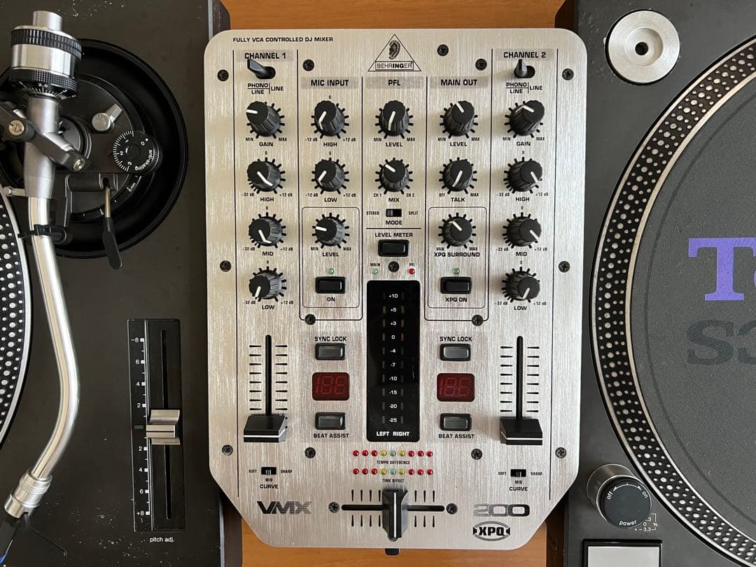 SL-1200MK3 ターンテーブル 2台セット+ベリンガーVMX200ミキサー