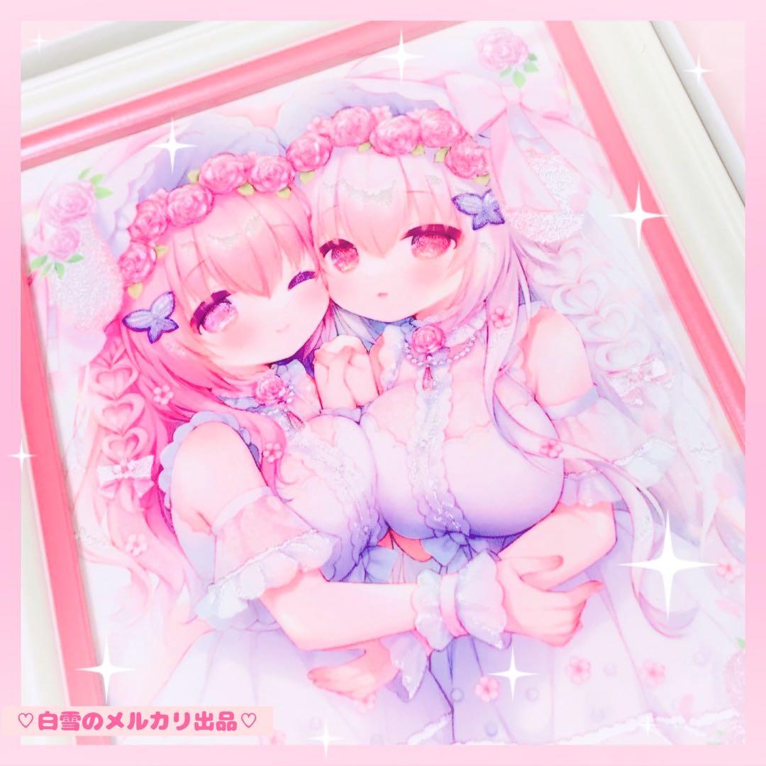 新品レア♡うさ城まに桜ちゃん刺繍アート♡グッズタペストリーアクリルスタンドコミケ