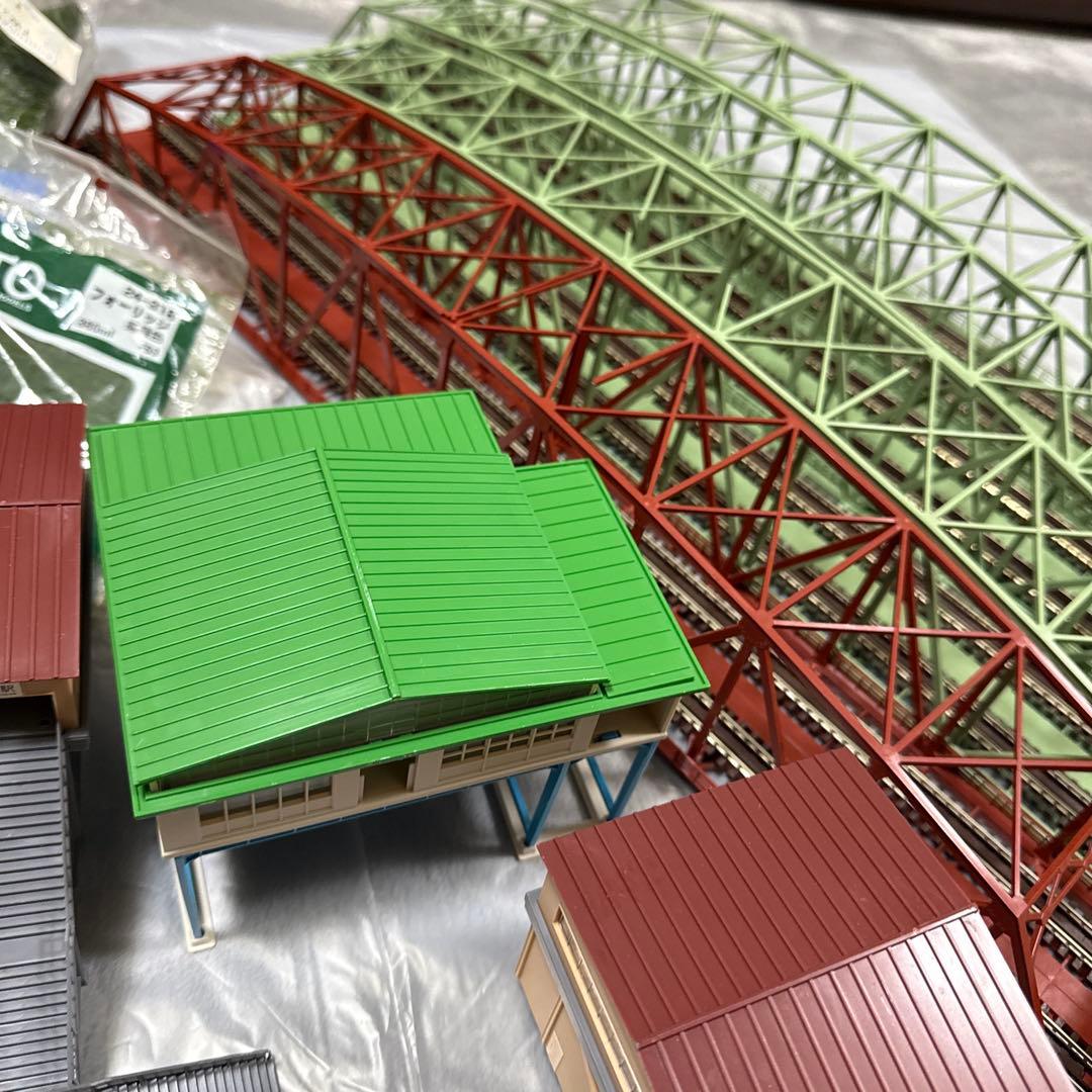 ［ジャンク］鉄道模型　Nゲージ　ストラクチャー　大型トラス橋他　大量　まとめ