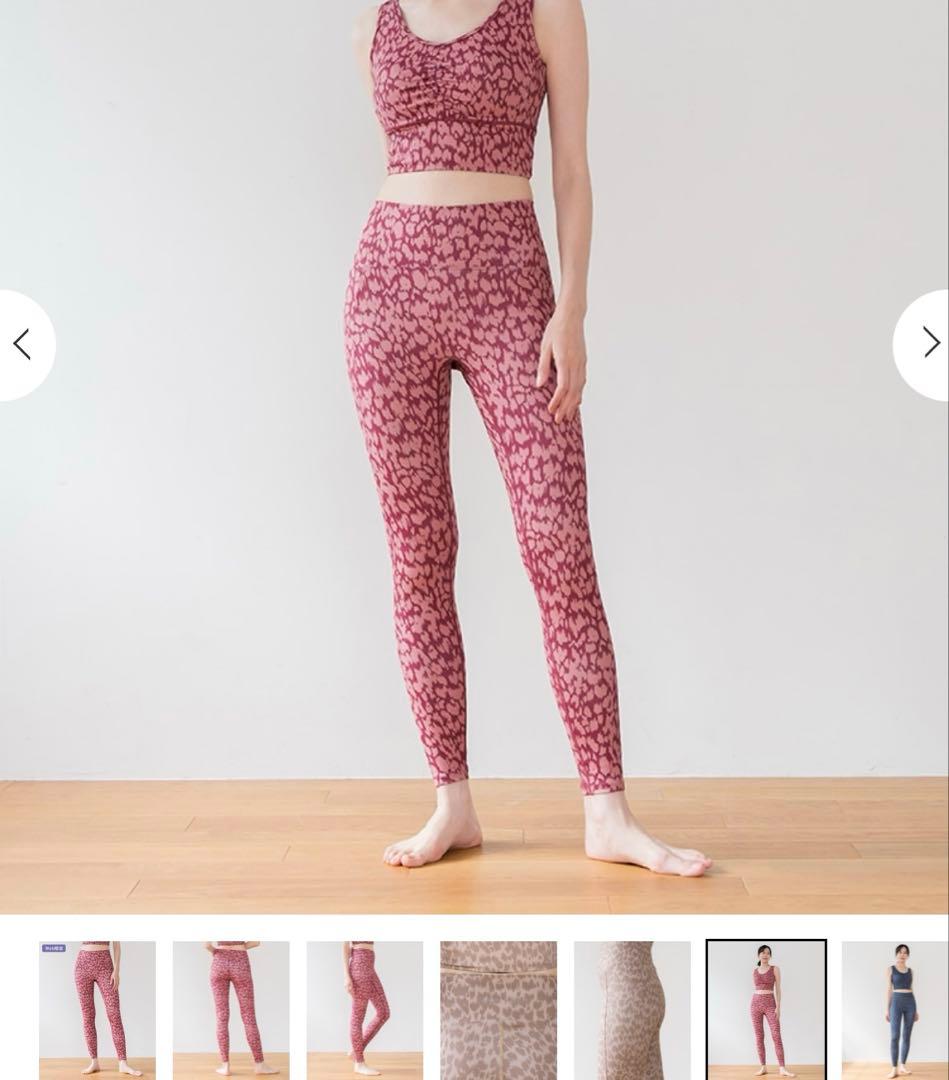 新品未使用　【SUKALA】レオパードプリントレギンス　ピンクレオパード　M