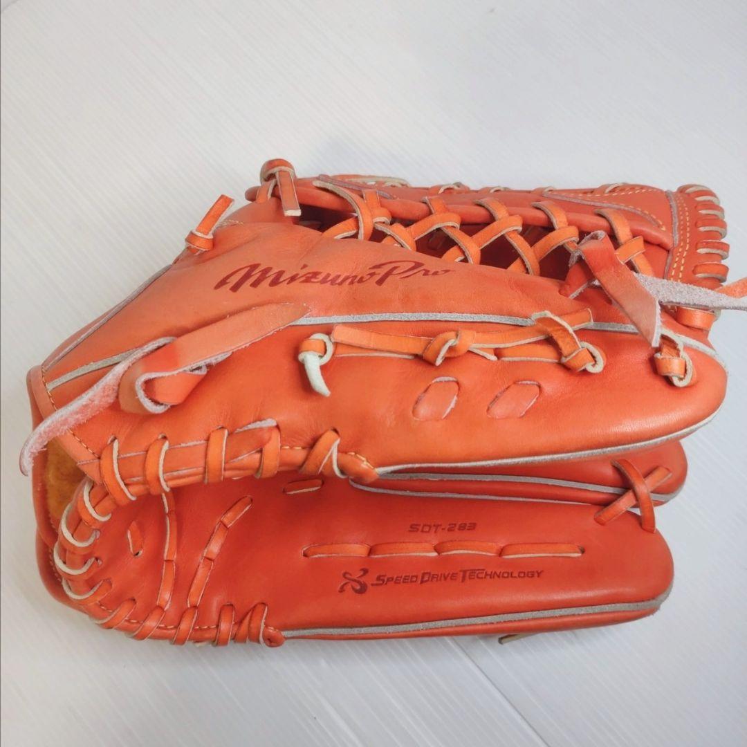 美品！ミズノプロ 硬式野球グローブ（オレンジ）