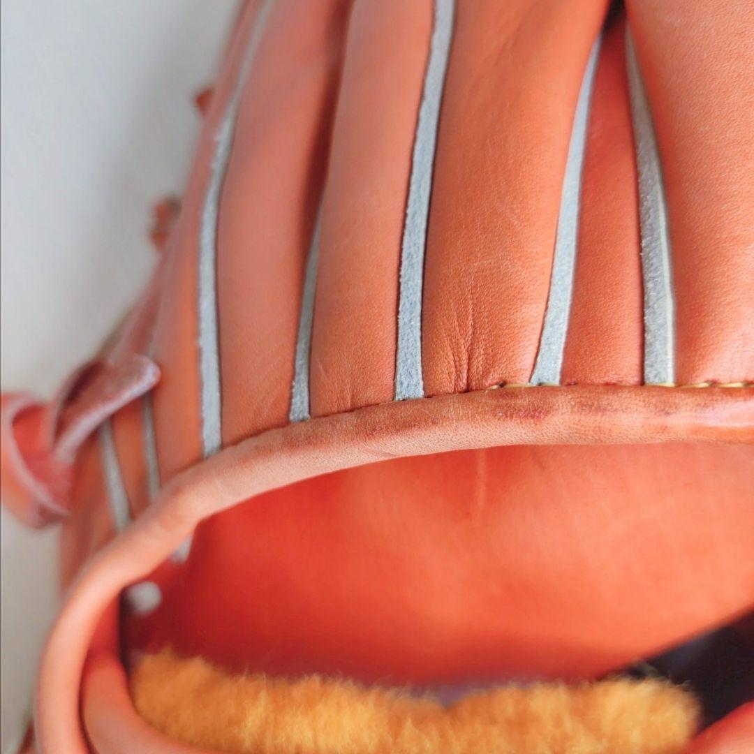 美品！ミズノプロ 硬式野球グローブ（オレンジ）