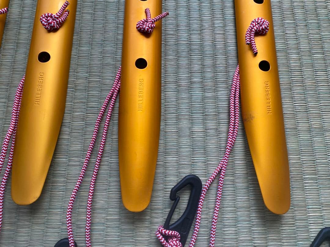 【未使用】Hilleberg ヒルバーグ　スノー&サンドペグ(6本)