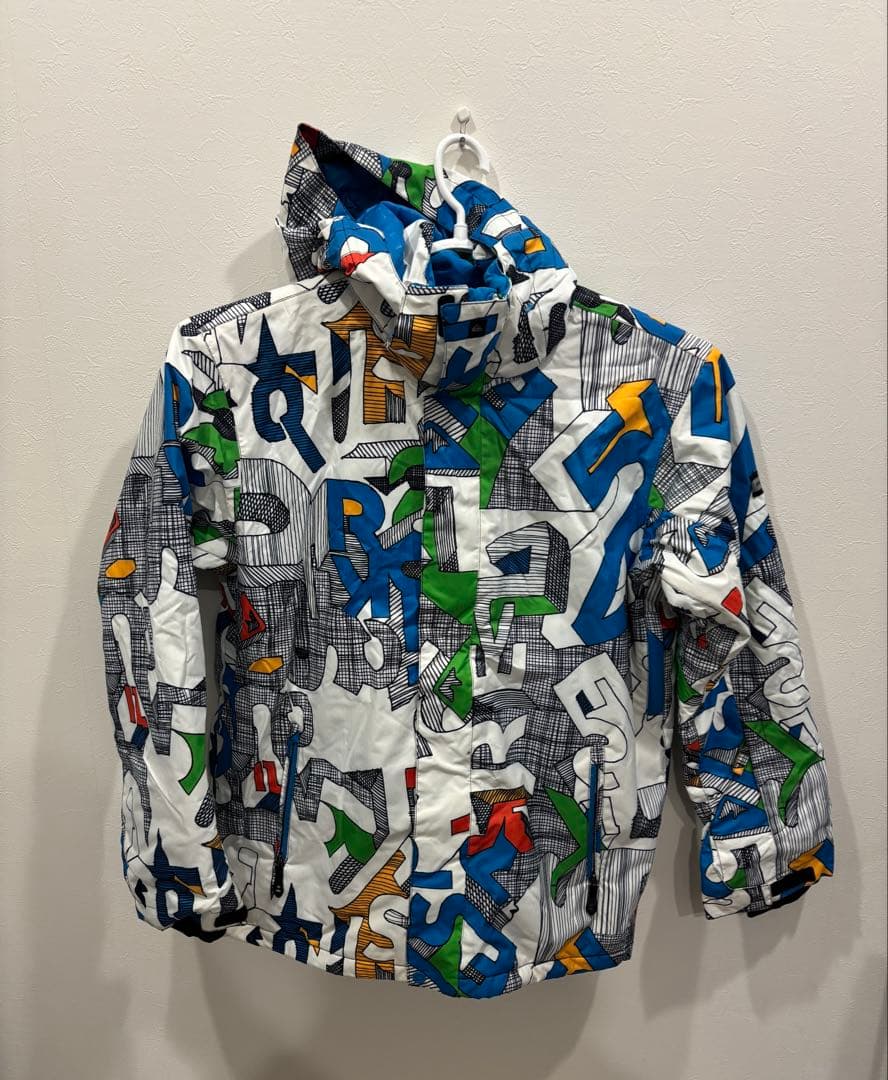 スキーウェア 上下セットL XLサイズ 総柄　スノボー ウインドブレーカー