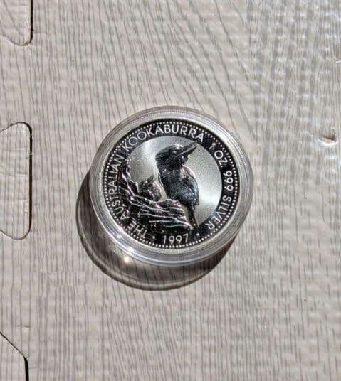 1997年 オーストラリア・ワライカワセミ 銀貨