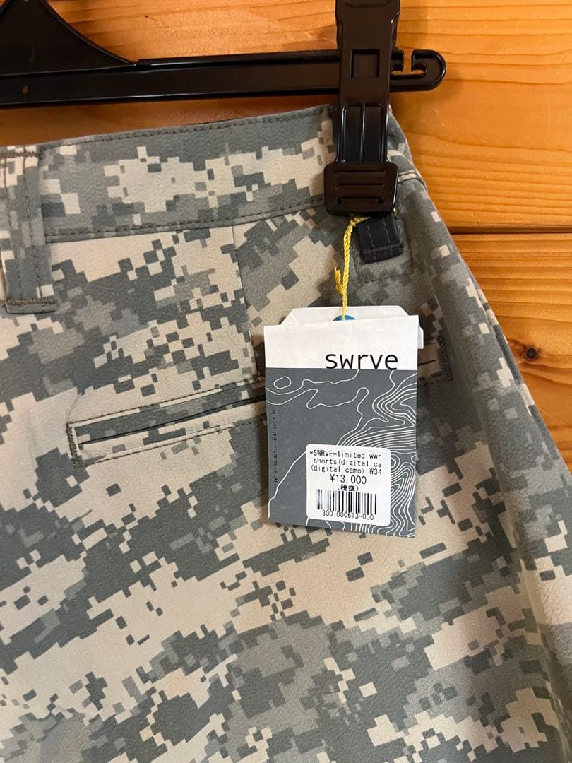 新品　swrve スワーブ　ハーフパンツ　迷彩　34