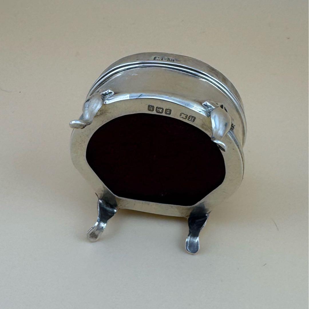 英国スターリングシルバーリングケース 1907年製造